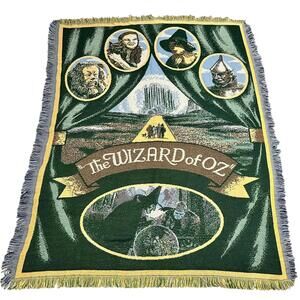 Wizard Of Oz Woven Tapestry Throw Blanket Northwest Company Made USA